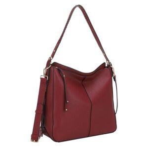 NWT Malibu Skye Claire Handbag with Whipstitching Detail